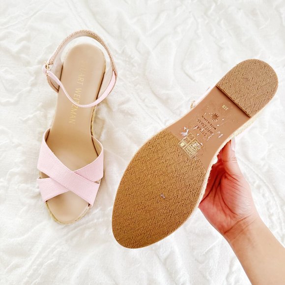 Stuart Weitzman Mirela Espadrille Wedges Size 11 - Picture 10 of 11